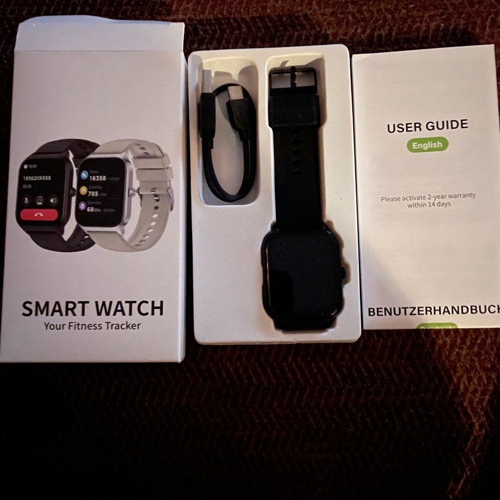 Smart Watch Fitness Tracker - Black